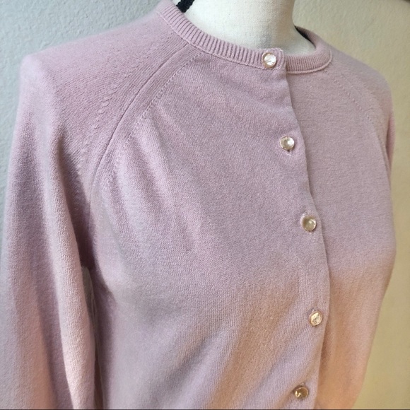 Vintage Designers Knitting Mills Luxelon Pink Button Up Cardigan Sweater - Picture 6 of 11